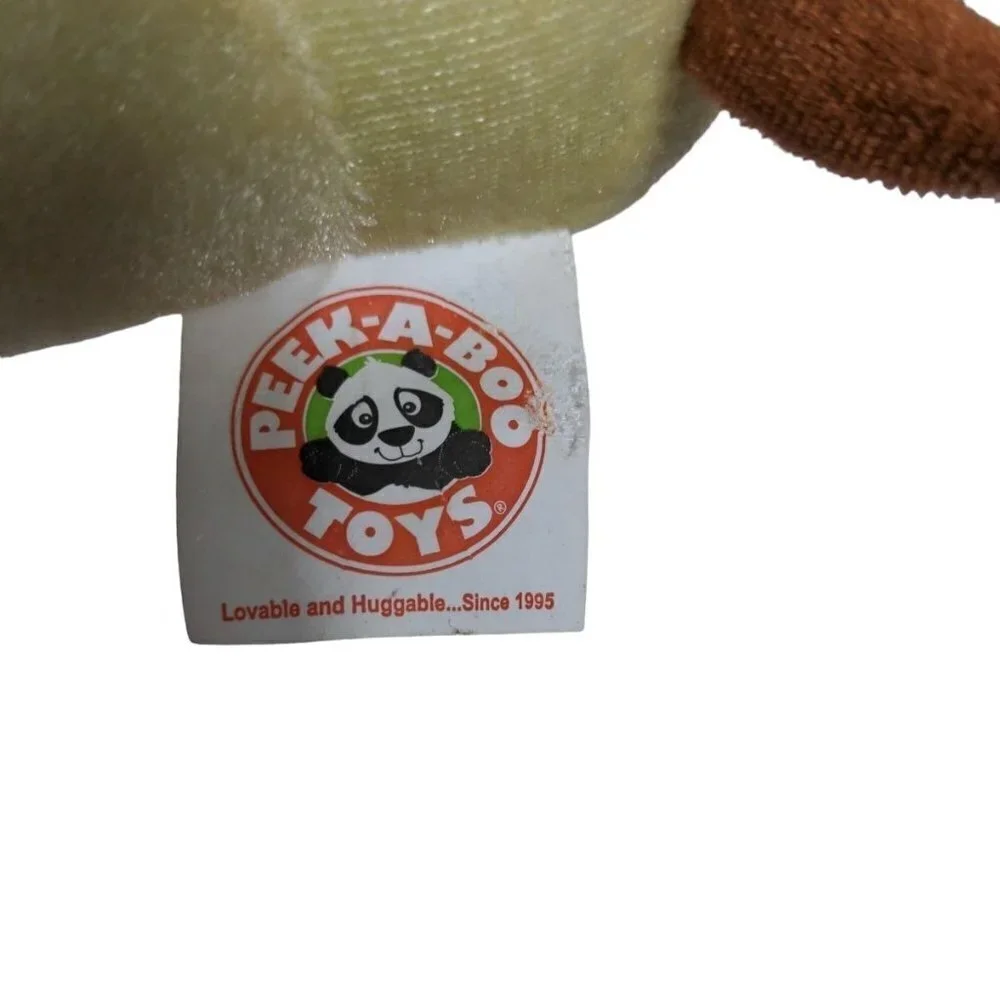Peek A Boo Toys Puppy Dog Stuffed Animal Plush Brown 7 Inch
